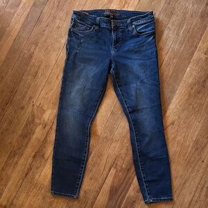 Kut from the Kloth Dark Blue Skinny Jeans Size 10
